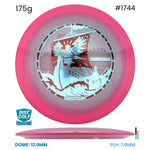 Disc Golf Warehouse Innova Thunderbird - Halo Champion Moondust Plastic - Henna Blomroos 2026 Tour Series Pink/Silver 175g