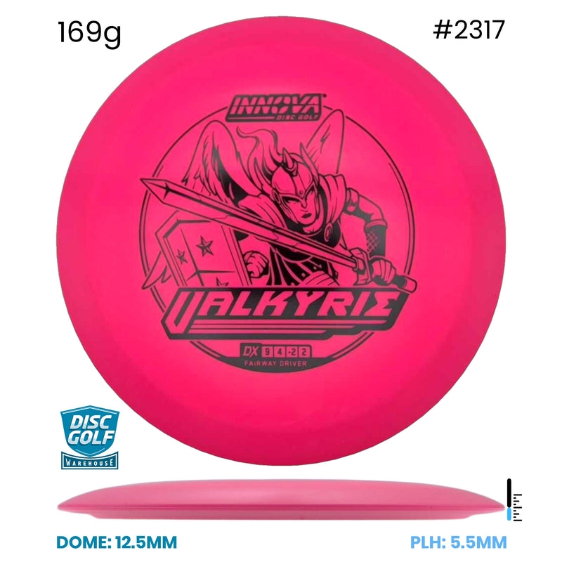 Disc Golf Warehouse Innova Valkyrie - DX Plastic Pink/Black 169g