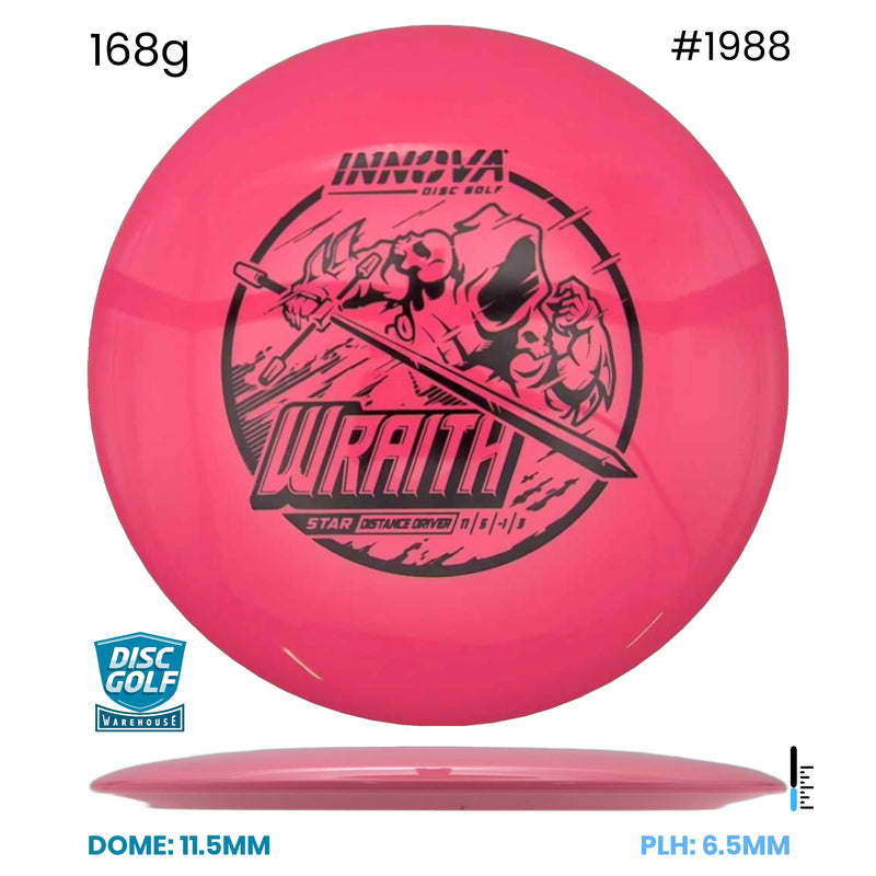 Disc Golf Warehouse Innova Wraith - Star Plastic Pink/Black 168g