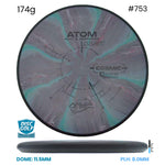 Disc Golf Warehouse MVP Atom - Cosmic Electron Soft Plastic Purple/Black 174g