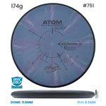 Disc Golf Warehouse MVP Atom - Cosmic Electron Soft Plastic Purple/Black 174g