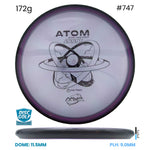 Disc Golf Warehouse MVP Atom - Proton Plastic Purple/Black 172g