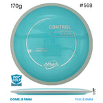 Disc Golf Warehouse MVP Control - Neutron Plastic Baby Blue/White 170g
