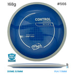 Disc Golf Warehouse MVP Control - Neutron Plastic Blue/White 168g