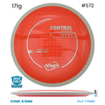Disc Golf Warehouse MVP Control - Neutron Plastic Orange/White 171g