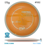 Disc Golf Warehouse MVP Control - Neutron Plastic Orange/White 175g