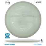 Disc Golf Warehouse MVP Control - Neutron Plastic White/Silver 174g