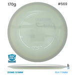 Disc Golf Warehouse MVP Control - Neutron Plastic White/White 170g