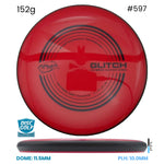 Disc Golf Warehouse MVP Glitch - Neutron Soft Plastic Red/Black 152g