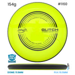 Disc Golf Warehouse MVP Glitch - Neutron Soft Plastic Yellow/Black 154g