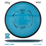 Disc Golf Warehouse MVP Relay - Neutron Plastic Blue/Black 166g