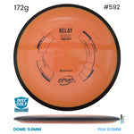 Disc Golf Warehouse MVP Relay - Neutron Plastic Orange/Black 172g