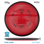 Disc Golf Warehouse MVP Relay - Neutron Plastic Red/Black 156g