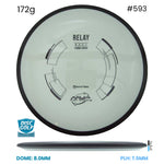 Disc Golf Warehouse MVP Relay - Neutron Plastic White/Black 172g
