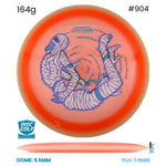 Disc Golf Warehouse MVP Trail - Proton Plastic - James Conrad 2025 Halloween Special Edition Orange/Purple Metallic, Blue Metallic 164g