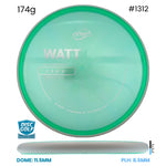 Disc Golf Warehouse MVP Watt - Proton Plastic Teal/Silver 174g