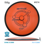 Disc Golf Warehouse MVP Wave - Fission Plastic Orange/Black 156g