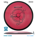 Disc Golf Warehouse MVP Wave - Fission Plastic Red 145g