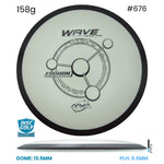 Disc Golf Warehouse MVP Wave - Fission Plastic White/Black 158g