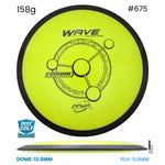 Disc Golf Warehouse MVP Wave - Fission Plastic Yellow/Black 158g