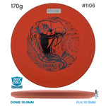 Disc Golf Warehouse Pre-loved Mid-Range Orange/Blue Metallic 170g