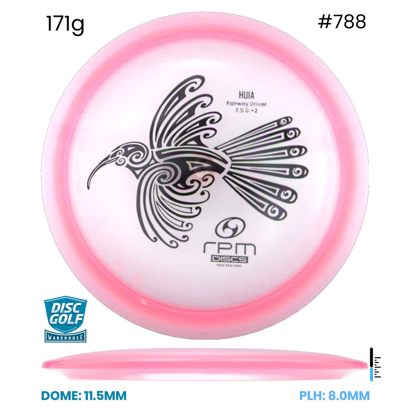 Disc Golf Warehouse RPM Huia - Cosmic Plastic Pink/Black 171g