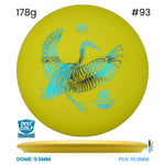 Disc Golf Warehouse RPM Kotuku - Strata Plastic Yellow/Blue Metallic 178g