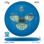 Disc Golf Warehouse RPM Ruru - Atomic Plastic Blue/Gold 173g