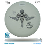 Disc Golf Warehouse RPM Tākapu - Magma Hard Plastic White/Black 175g