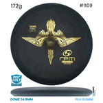 Disc Golf Warehouse RPM Tākapu - Magma Soft Plastic Black/Gold 172g
