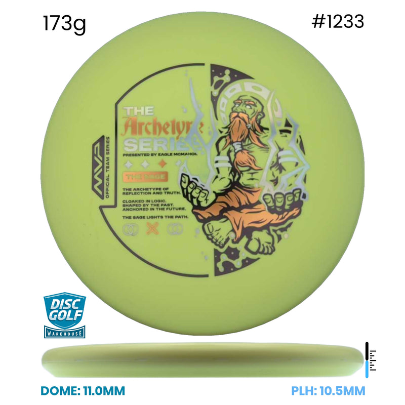 Disc Golf Warehouse Streamline Autopilot - Electron Firm Plastic - Eagle McMahon Archetype Series Yellow/Multicolor 173g