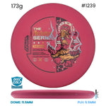 Disc Golf Warehouse Streamline Autopilot - Electron Medium Plastic - Eagle McMahon Archetype Series Red/Multicolor 173g