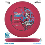 Disc Golf Warehouse Streamline Autopilot - Electron Medium Plastic - Eagle McMahon Archetype Series Red/Multicolor 174g