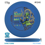 Disc Golf Warehouse Streamline Autopilot - Electron Soft Plastic - Eagle McMahon Archetype Series Blue/Multicolor 173g