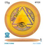 Disc Golf Warehouse Streamline Drift - Neutron Plastic Orange Swirl/Red Metallic, Silver 175g