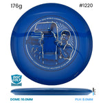 Disc Golf Warehouse Streamline Echo - Neutron Plastic - 2026 World Championship Commemorative Edition Blue/White, Black 176g
