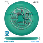 Disc Golf Warehouse Streamline Echo - Neutron Plastic - 2026 World Championship Commemorative Edition Green/Black, Silver 177g