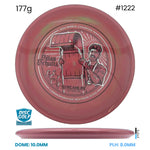 Disc Golf Warehouse Streamline Echo - Neutron Plastic - 2026 World Championship Commemorative Edition Pink/White, Black 177g
