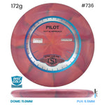 Disc Golf Warehouse Streamline Pilot - Cosmic Neutron Plastic Pink/Silver, Blue Metallic 172g