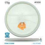 Disc Golf Warehouse Westside Discs Harp -  Tournament Plastic - White Bottom Stamp White/Red Metallic 173g