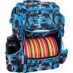 Dynamic Discs Combat Ranger Bag in Hex, front view with discs and water bottle