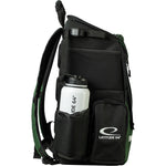 Latitude 64 Core Pro E3 Isaac Robinson signature backpack, back detail with water bottle holder