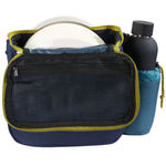MVP Cell disc golf bag in Sand and Ocean Blue, back view