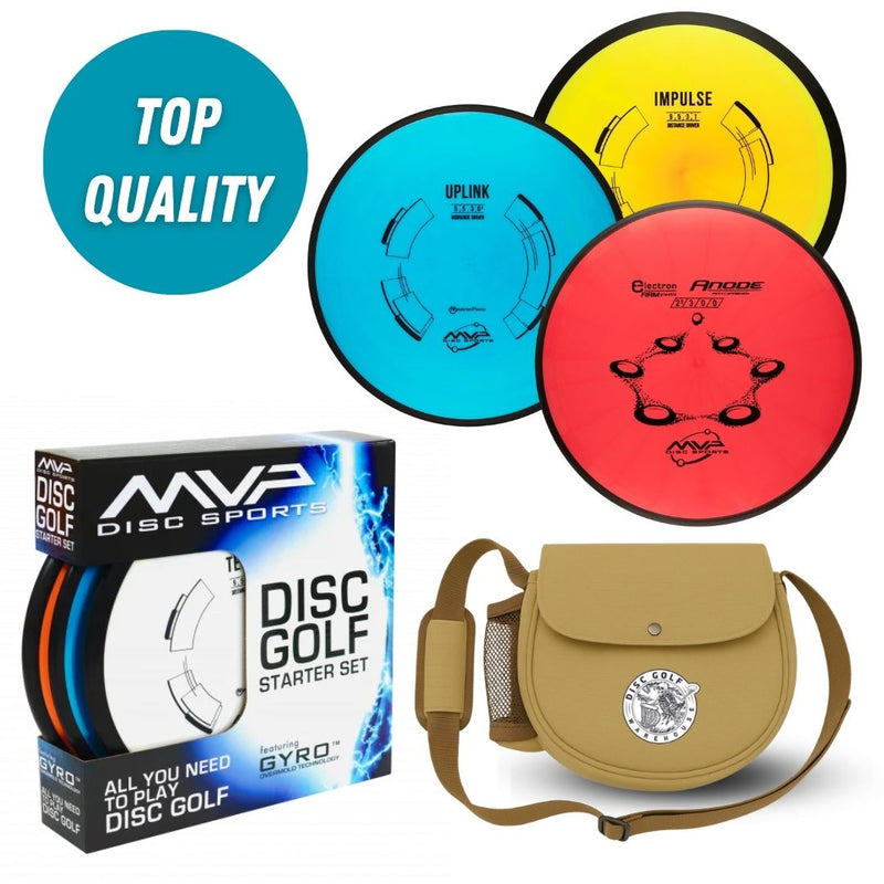 MVP Premium 3 Disc Starter Set with box and DGW Starter Bag, Skull Boy — Impulse, Uplink and Anode discs