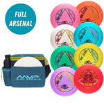 Streamline 8 Disc Starter Set with MVP Cell Bag, Sand/Ocean Blue — Trace, Ascend, Jet, Drift, Runway, Echo, Lift and Pilot discs